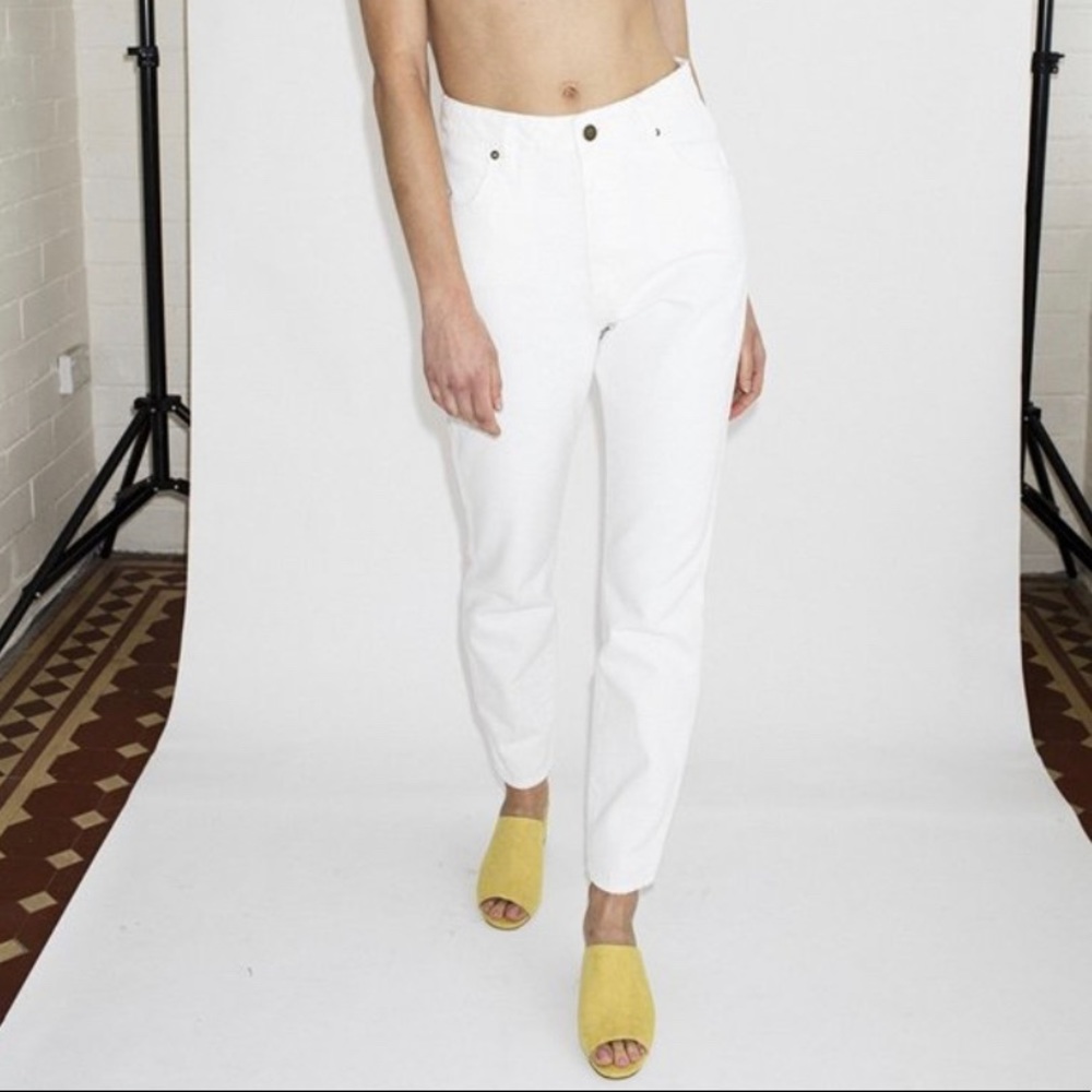 Rollas White Dusters Straight Leg Jean